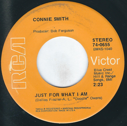 Connie Smith - Just For What I Am - RCA Victor - 74-0655 - 7", Hol 1876279045