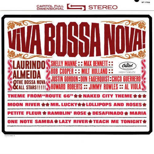 Laurindo Almeida & The Bossa Nova Allstars - Viva Bossa Nova! - Capitol Records, Capitol Records - ST 1759, ST-1759 - LP, Album 1884353008