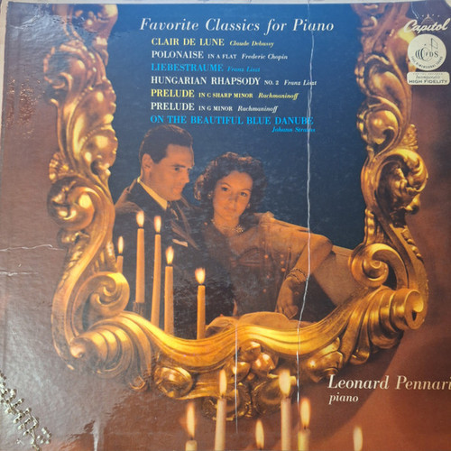 Leonard Pennario - Favorite Classics For Piano (LP, Mono)