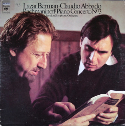 Lazar Berman • Claudio Abbado, Rachmaninoff* - London Symphony Orchestra* - Piano Concerto Nº. 3 (LP, Album)