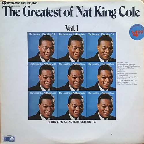 Nat King Cole - The Greatest Of Nat King Cole (2xLP, Comp)
