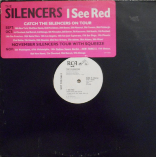 The Silencers - I See Red (12", Single, Promo)