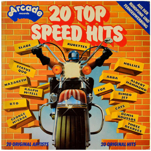 Various - 20 Top Speed Hits, 20 Original Artists, 20 Original Hits - Arcade Records (3), Arcade Records (3) - ADE G 5, ADE G5 - LP, Comp 1961558648