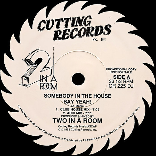 Two In A Room* - Somebody In The House Say Yeah! / A Passing Thought (12", Promo)