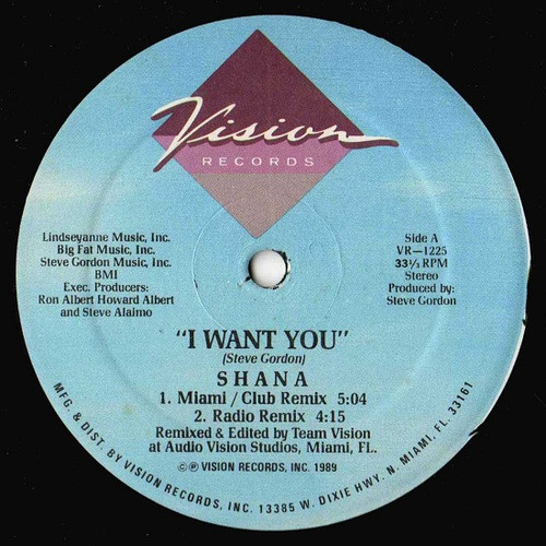 Shana - I Want You (12")