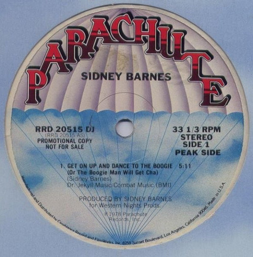 Sidney Barnes - Get On Up And Dance To The Boogie (Or The Boogie Man Will Get Cha) / Disco Queen Dance With Me (12", Promo)