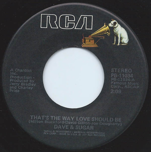 Dave & Sugar* - That's The Way Love Should Be (7", Single, Ind)