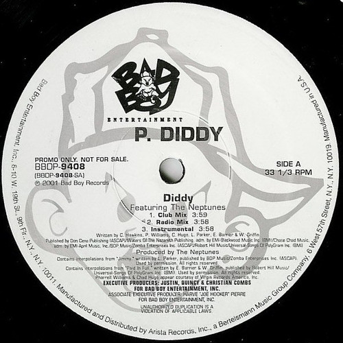 P. Diddy - Diddy (12", Promo)