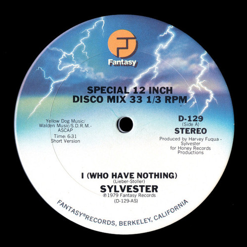Sylvester - I (Who Have Nothing) (12", Single)