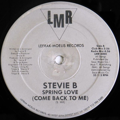 Stevie B - Spring Love (Come Back To Me) (12")