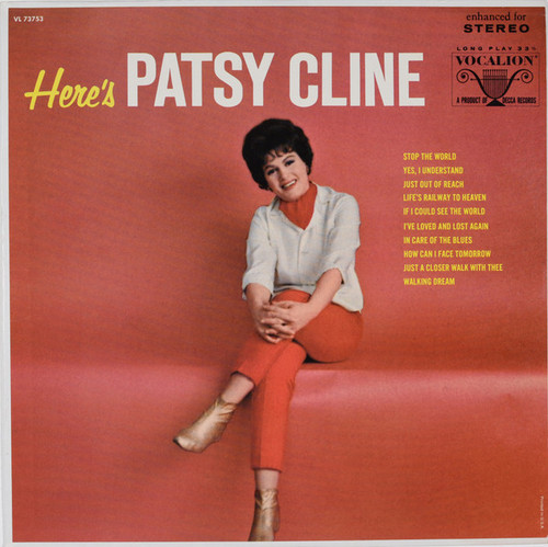 Patsy Cline - Here's Patsy Cline (LP, Comp, Pin)