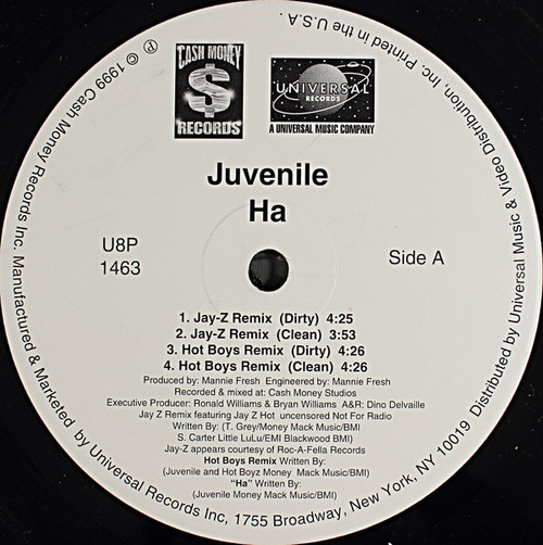 Juvenile (2) - Ha (12", Promo)