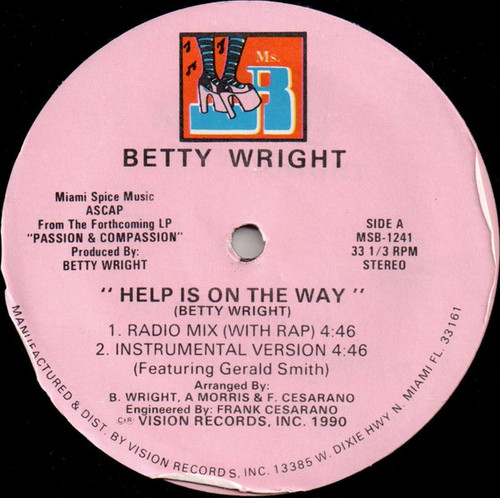 Betty Wright - Help Is On The Way (12")