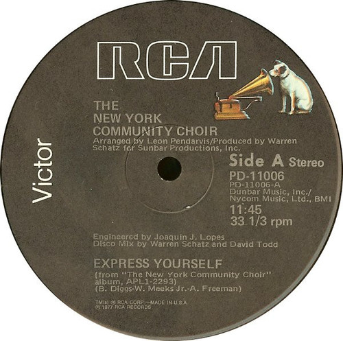 The New York Community Choir - Express Yourself / Have A Good Time (12")