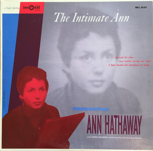 Ann Hathaway - The Intimate Ann (LP, Album, Mono)