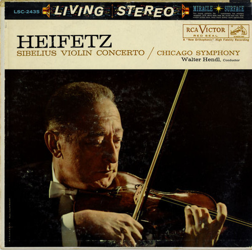 Heifetz*, Sibelius*, Chicago Symphony*, Walter Hendl - Violin Concerto  (LP, Ind)