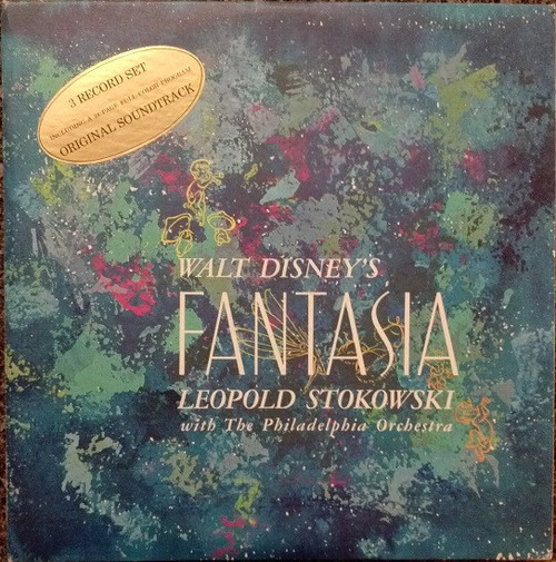 Leopold Stokowski With The Philadelphia Orchestra - Walt Disney's Fantasia (3xLP, Album, RE, Aut)
