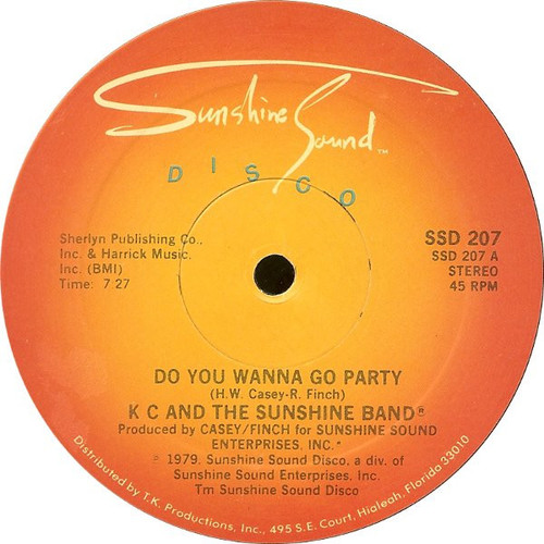 K C And The Sunshine Band* - Do You Wanna Go Party (12")