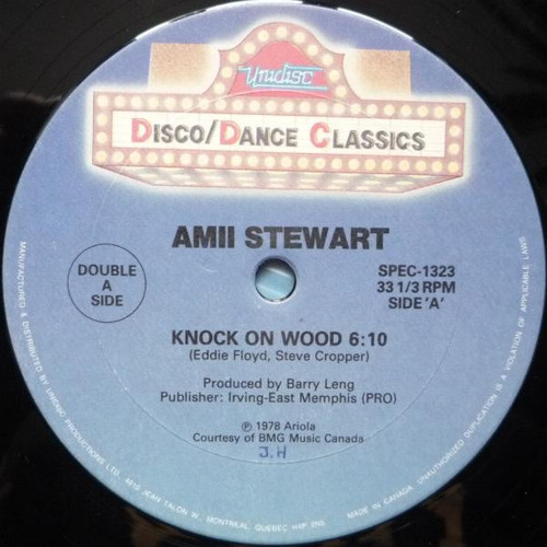 Amii Stewart / Patti Brooks* - Knock On Wood / After Dark (12", Blu)