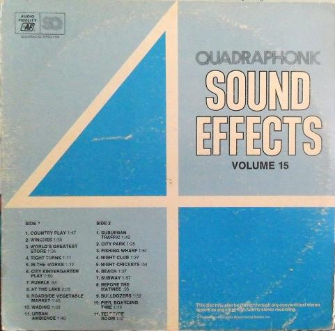 No Artist - Sound Effects, Volume 15 (LP, Quad)