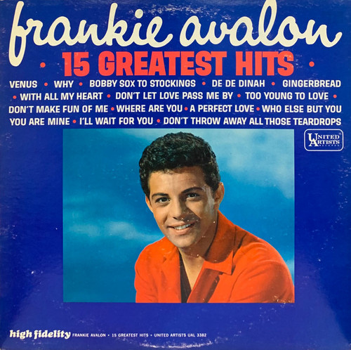 Frankie Avalon - 15 Greatest Hits (LP, Comp, Mono, San)