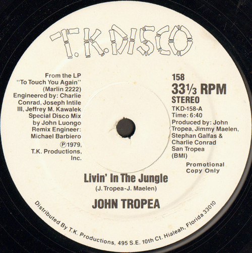 John Tropea - Livin' In The Jungle (12", Promo)