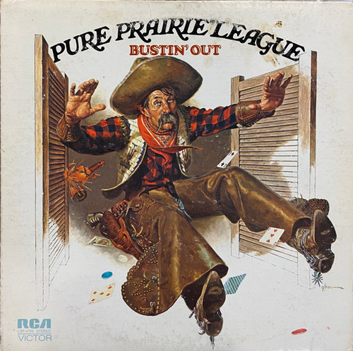 Pure Prairie League - Bustin' Out (LP, Album, RE, Bla)