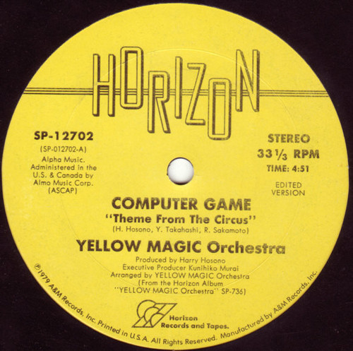 Yellow Magic Orchestra - Computer Game (12")