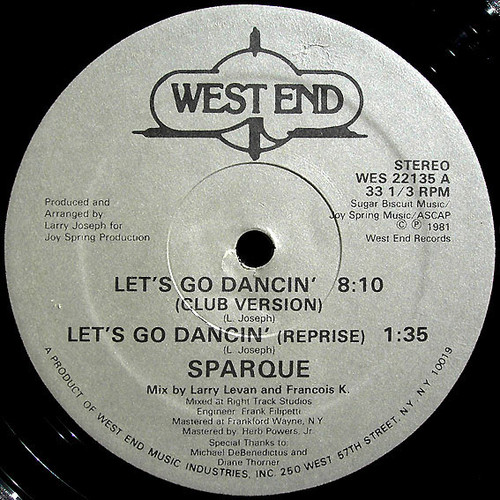 Sparque - Let's Go Dancin' (12", Single)