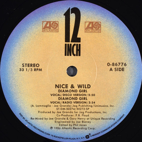 Nice & Wild - Diamond Girl (12", Single)
