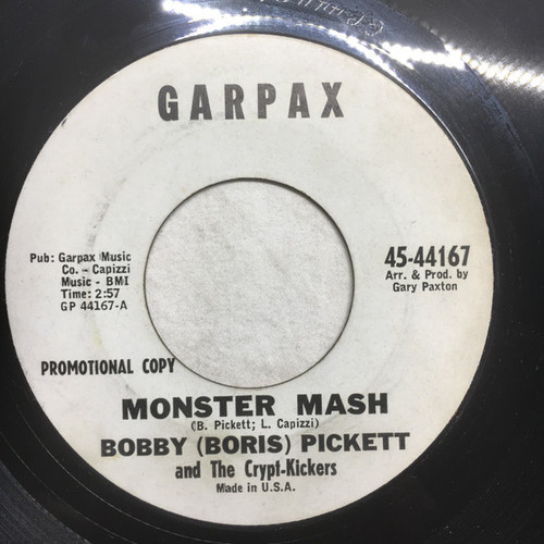 Bobby (Boris) Pickett And The Crypt-Kickers - Monster Mash (7", Promo)