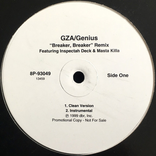 GZA / Genius* - Breaker, Breaker (Remix) (12", Promo)