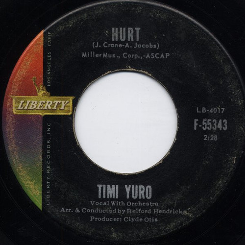 Timi Yuro - Hurt / I Apologize (7", Single, Roc)