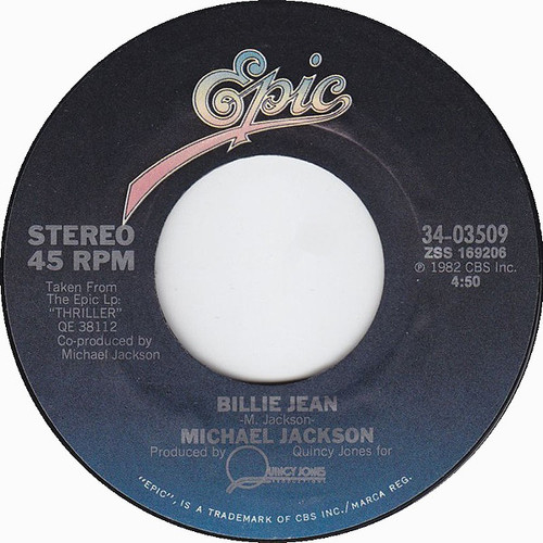 Michael Jackson - Billie Jean (7", Single, Styrene, Pit)