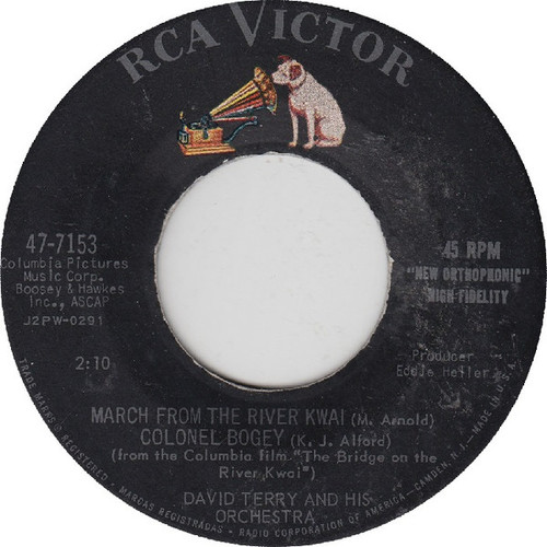 David Terry And His Orchestra - March From The River Kwai And Colonel Bogey / Swingin' Shepherd Blues (7")