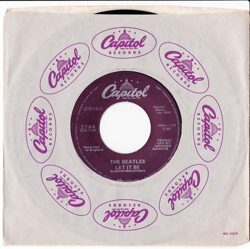 The Beatles - Let It Be (7", Single, RE)