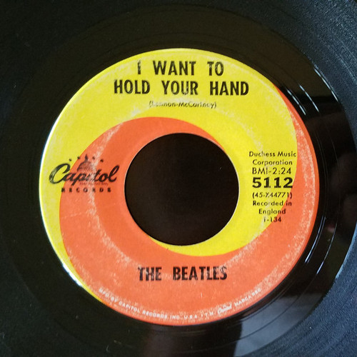 The Beatles - I Want To Hold Your Hand (7", Single, Scr)