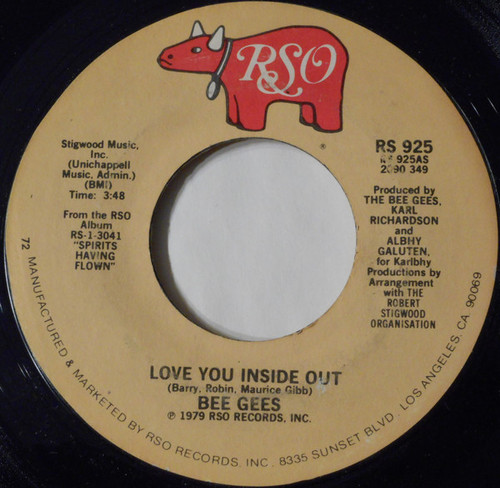 Bee Gees - Love You Inside Out (7", Single, Styrene, 72 )