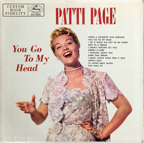 Patti Page - You Go To My Head (LP, Album, Mono)