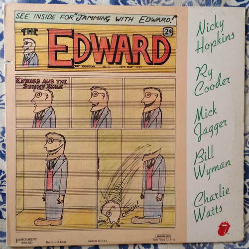 Nicky Hopkins, Ry Cooder, Mick Jagger, Bill Wyman, Charlie Watts - Jamming With Edward! (LP, Album, Pre)