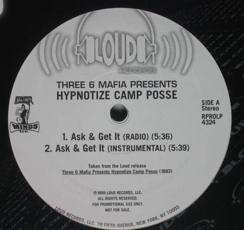 Hypnotize Camp Posse - Ask & Get It (12", Promo)