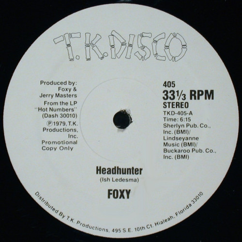 Foxy - Headhunter / Lady Of The Streets (12", Promo)