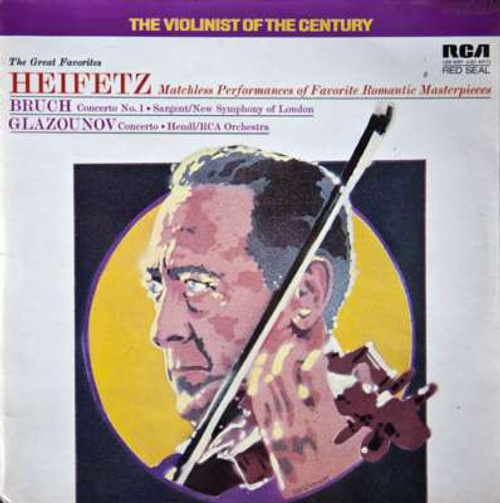 Heifetz*, Bruch* / Glazounov* - Concerto No. 1 / Concerto (LP, Comp, RE)