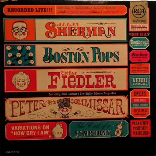 Allan Sherman, The Boston Pops Orchestra, Arthur Fiedler - Peter And The Commissar - RCA Victor Red Seal - LM-2773 - LP, Mono 2197021457