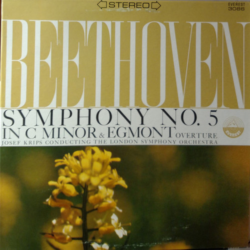 Ludwig van Beethoven - Josef Krips & The London Symphony Orchestra - Symphony No. 5 In C Minor & Egmont Overture - Everest, Everest - 3086, SDBR 3086 - LP, RE 2189376041