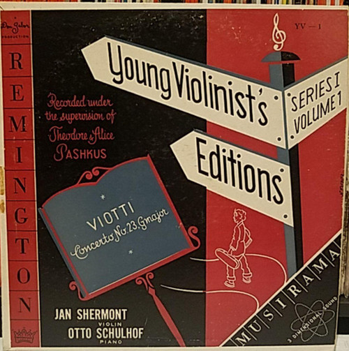 Giovanni Battista Viotti / Jan Shermont, Otto Schulhof - Young Violinist's Editions: Series 1, Volume 1 - Remington - YV-1 - LP, Album 2158140362