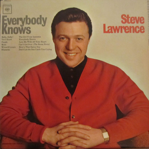 Steve Lawrence (2) - Everybody Knows - Columbia - CL 2227 - LP, Album, Mono 2194325756
