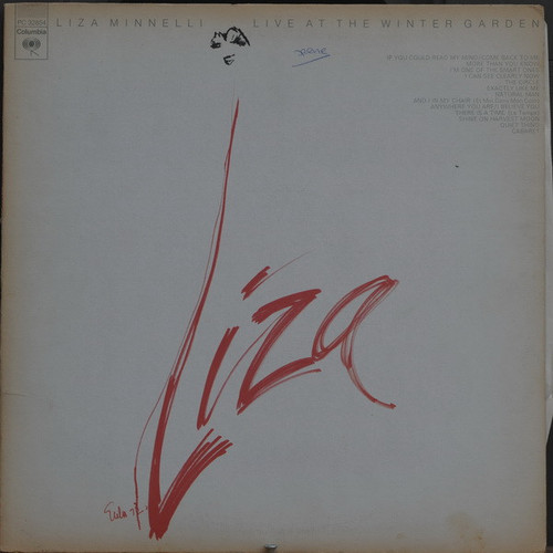 Liza Minnelli - Live At The Winter Garden - Columbia - PC 32854 - LP, Album 2153672468