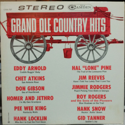 Various - Grand Ole Country Hits - RCA Camden, RCA Camden - CAS 737(e), CAS-737 - LP, Comp 2195472665