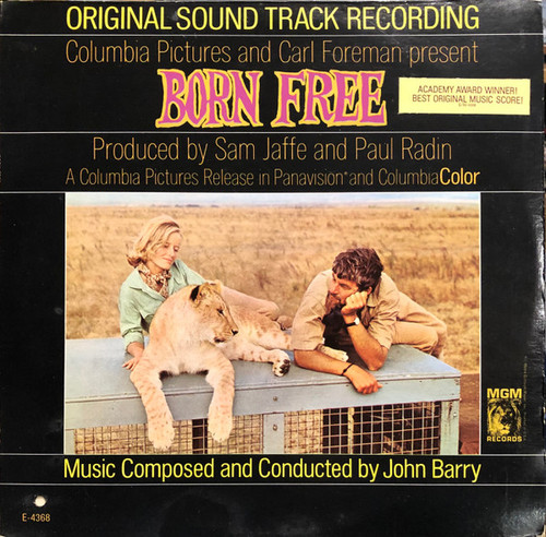 John Barry - Born Free (Original Sound Track Recording) (LP, Album, Mono)